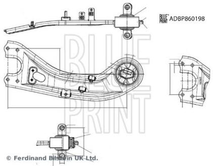 Важіль підвіски, підвіска коліс BLUE PRINT ADBP860198
