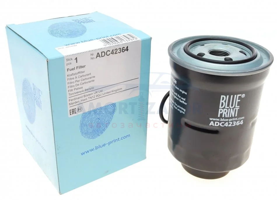 Фільтр палива з ущільнюючим кільцем BLUE PRINT ADC42364 (фото 1)