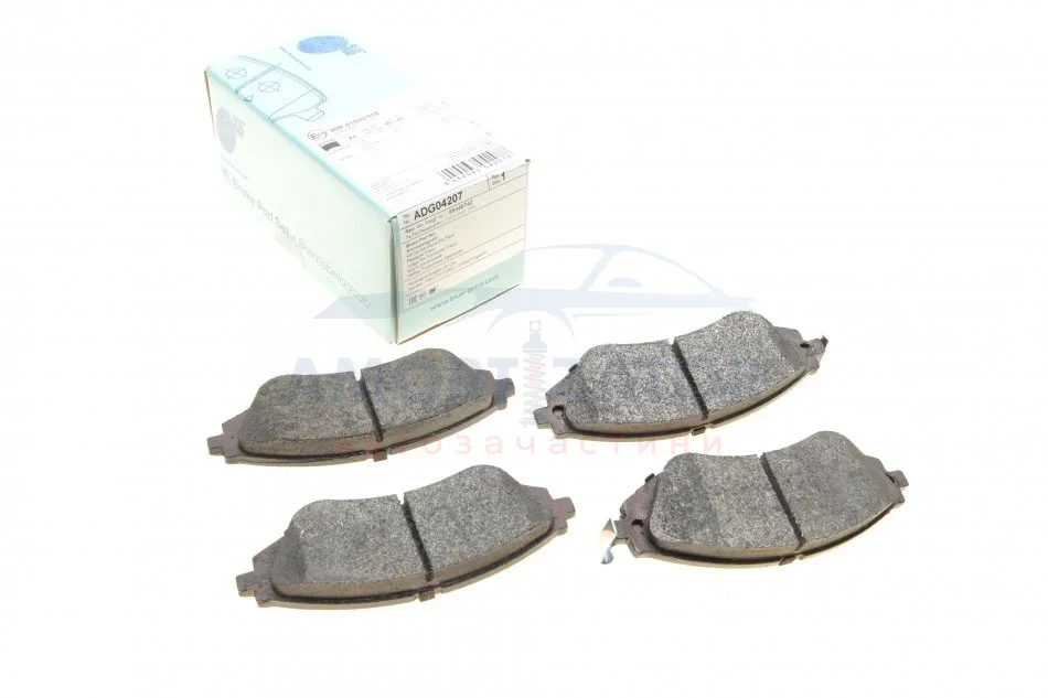 К-т колодок гальмівних BLUE PRINT ADG04207 (фото 1)