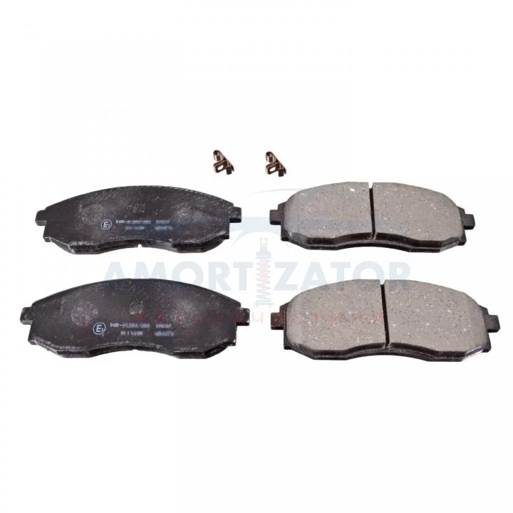 Комплект гальмівних колодок передн, HYUNDAI H-1, H-1 / STAREX, H100 2.4/2.5D/2.6D 06.97- BLUE PRINT ADG04273 (фото 1)