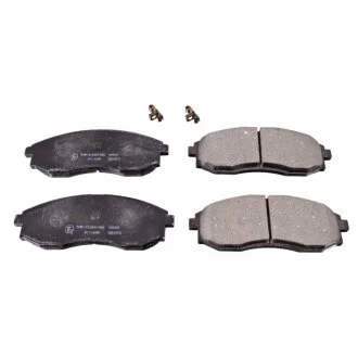 Комплект гальмівних колодок передн, HYUNDAI H-1, H-1 / STAREX, H100 2.4/2.5D/2.6D 06.97- BLUE PRINT ADG04273