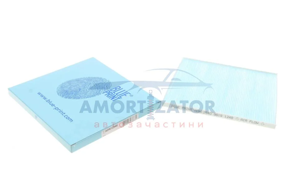 Змінний фільтруючий елемент повітряного фільтра салону BLUE PRINT ADN12540 (фото 1)