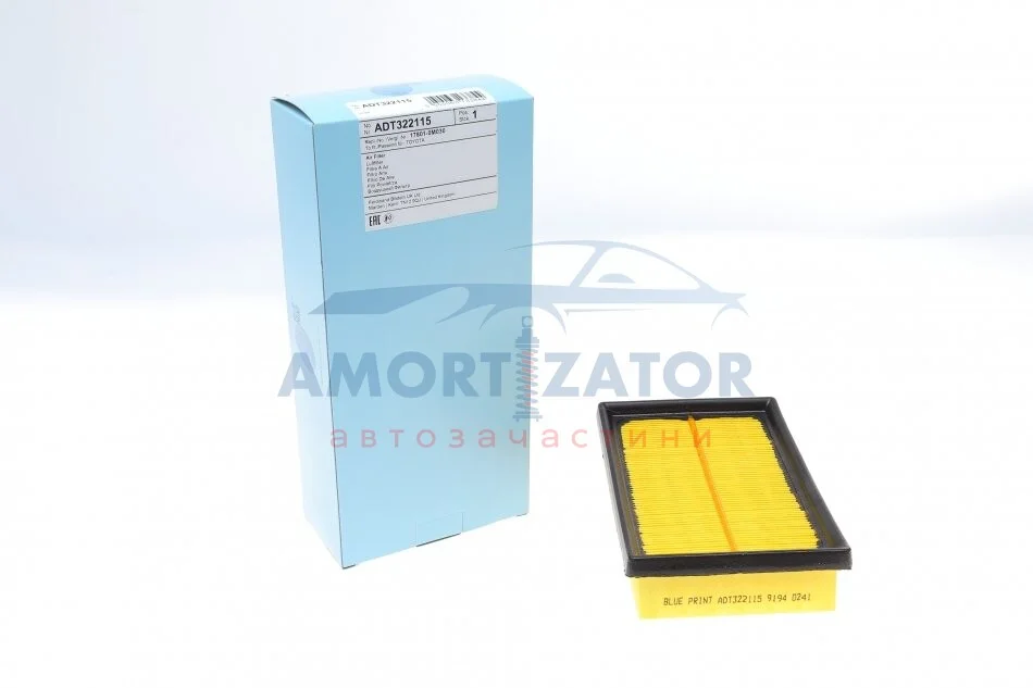 Фільтр повітряний BLUE PRINT ADT322115 (фото 1)
