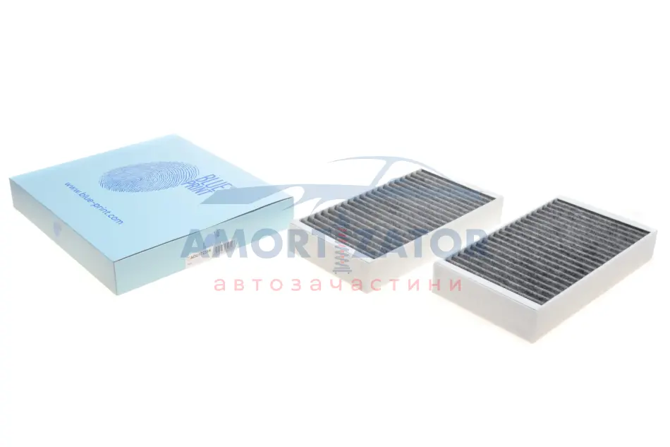 К-т змінних фільтруючих елементів повітряного фільтра салону BLUE PRINT ADU172514 (фото 1)
