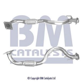 Вихлопна труба передн (довжина:860мм) SEAT LEON, TOLEDO II VW BORA, BORA I, GOLF IV 1.6 02.00-06.06 BM CATALYSTS BM70455