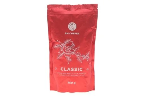 Кава смажена Класік (0,25кг) BM COFFEE Кава Classic 250g
