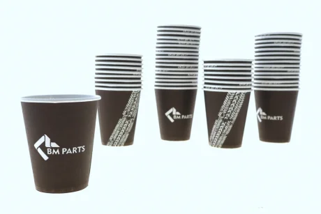 Стаканчик паперовий 5 oz(175мл), "BM Parts" BM group Coffee cup 50x BK