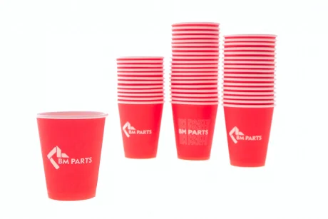 Стаканчик паперовий 5 oz(175мл), "BM Parts" BM group Coffee cup 50x RD
