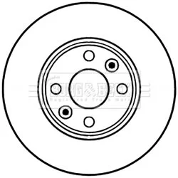 - Диск гальмівний (2 шт) BORG & BECK BBD5226