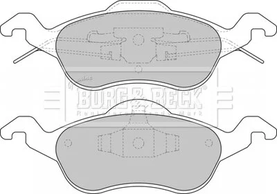 - Гальмівні колодки до дисків BORG & BECK BBP1602