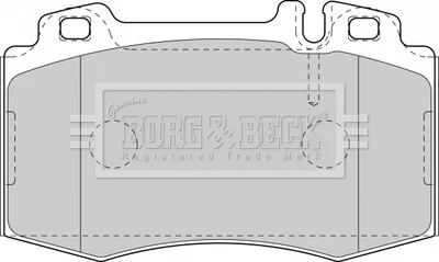 - Гальмівні колодки до дисків BORG & BECK BBP1756 (фото 1)