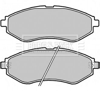 - Гальмівні колодки до дисків BORG & BECK BBP2324