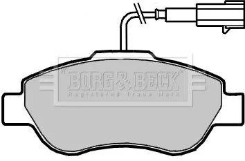 - Гальмівні колодки до дисків BORG & BECK BBP2416
