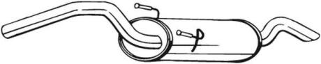Задній. глушник,випускна сист. BOSAL 148-265