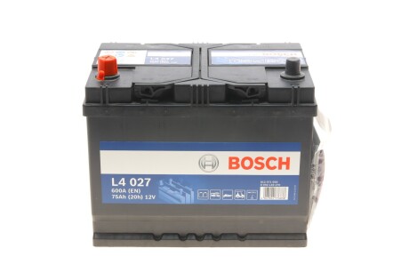 Акумуляторна батарея 12В/75Аг/600А/18,1кг BOSCH 0 092 L40 270