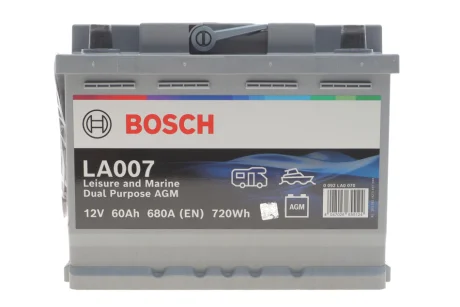 Акумулятор Bosch 12В/60Ач/680А BOSCH 0092LA0070