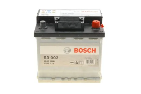 Акумулятор 12В/45Аг/400А/11,57кг BOSCH 0 092 S30 020