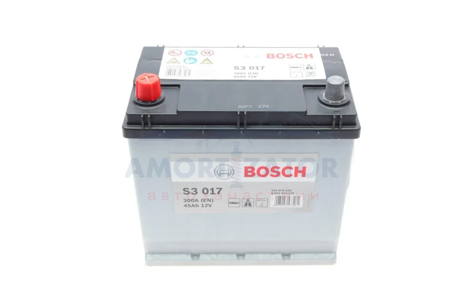 Акумулятор Bosch 12В/45Аг/300А/10,78кг BOSCH 0 092 S30 170 (фото 1)