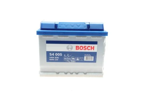 Акумулятор 12В/60Аг/540А/14,69кг BOSCH 0 092 S40 050