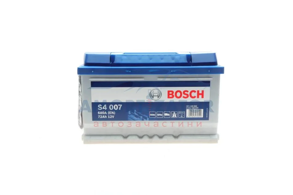 Акумуляторна батарея Bosch 12В/72Аг/680А/16,7кг BOSCH 0 092 S40 070 (фото 1)