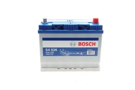 Акумулятор 12В/70Аг/630А/16,24кг 0 092 S40 260 BOSCH 0092S40260