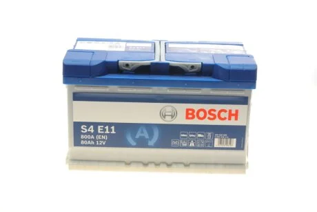 Акумулятор 12В/80Аг/800А/21,78кг BOSCH 0 092 S4E 111