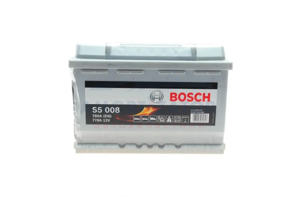 Акумуляторна батарея Bosch 12В/77Аг/780А/17,54кг BOSCH 0 092 S50 080 (фото 1)