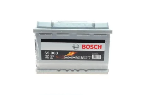 Акумулятор 12В/77Аг/780А/17,54кг BOSCH 0 092 S50 080