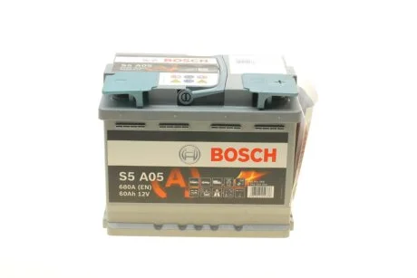 Акумулятор 12В/60Аг/680А/17,35кг BOSCH 0 092 S5A 050