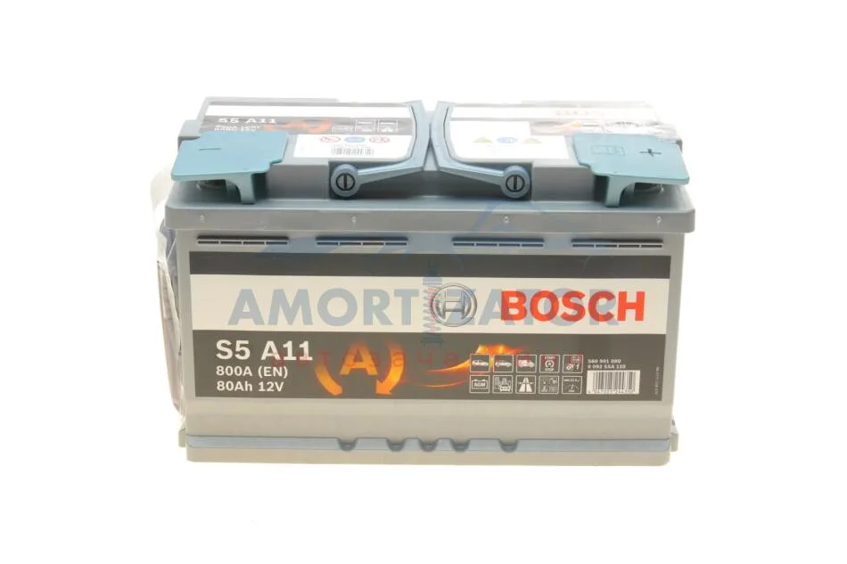 Акумулятор Bosch 12В/80Аг/800А/22,76кг BOSCH 0 092 S5A 110 (фото 1)