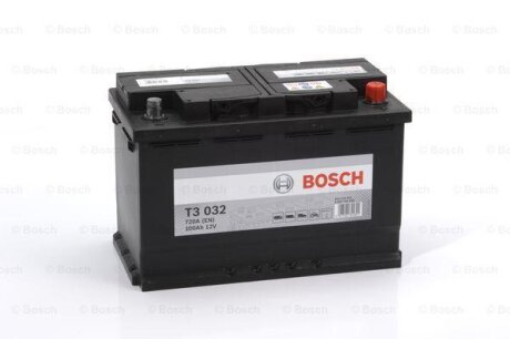 Акумулятор 100Ah-12v (T3032) (315x175x210),R,EN720 BOSCH 0092T30320