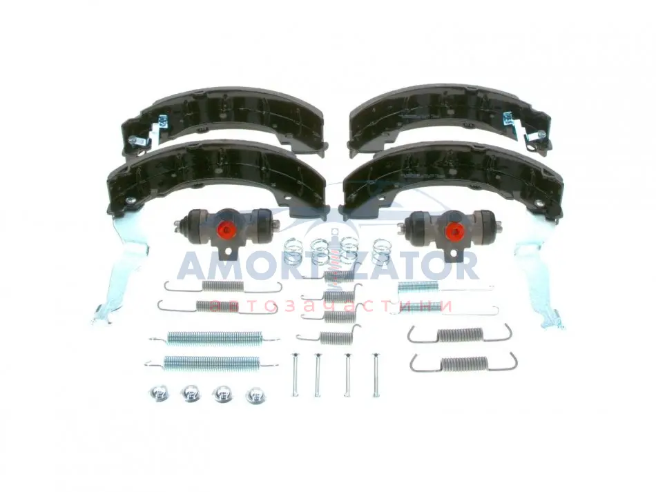 VW Комплект гальмівних колодок SUPER PRO TRANSPORTER T4 90- BOSCH 0204113692 (фото 1)