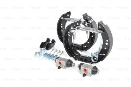 CITROEN Комплект гальм SUPERPRO (колодки + циліндри) C2, C3, Peugeot BOSCH 0204114613