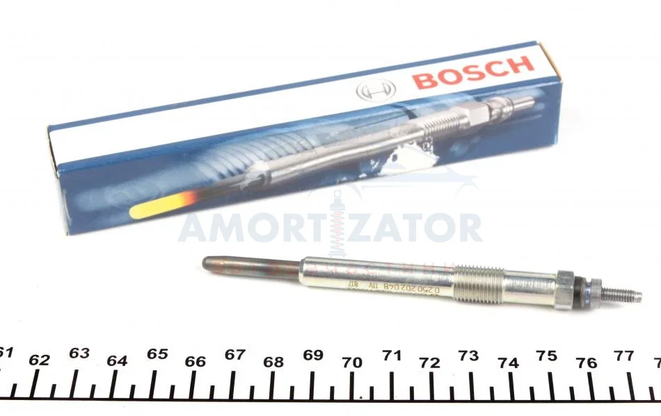 ШТИФТОВА СВІЧКА РОЗЖАРЮВАННЯ BOSCH 0 250 202 048 (фото 1)