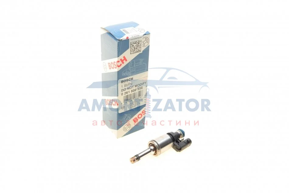 Прямий вприск - Вприск палива FORD B-MAX, C-MAX II, ECOSPORT, FIESTA VI, FIESTA VII, FOCUS III, GRAND C-MAX, MONDEO V, TOURNEO CONNECT V408 NADWOZIE WIELKO, TOURNEO COURIER B460 1.0 02.12- BOSCH 0 261 500 556 (фото 1)