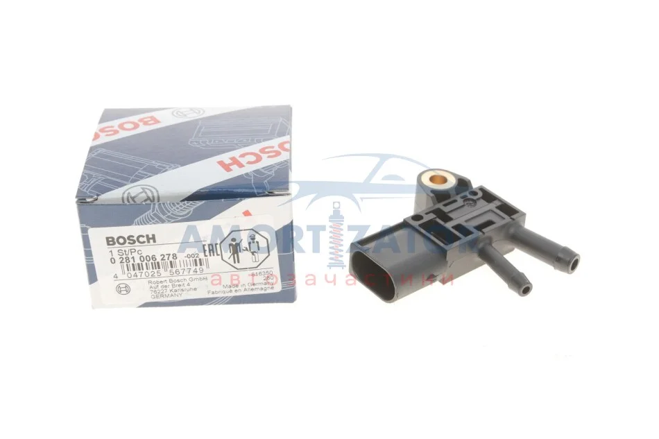 ДАТЧИК ТИСКУ BOSCH 0 281 006 278 (фото 1)