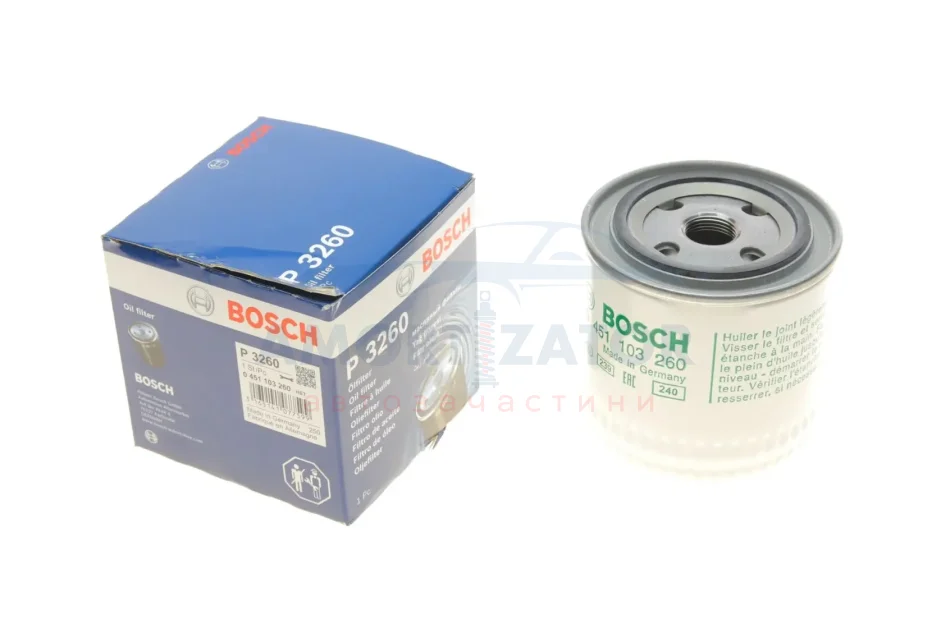 МАСТИЛЬНИЙ ФІЛЬТР BOSCH 0 451 103 260 (фото 1)