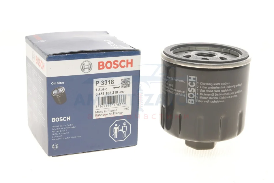 МАСТИЛЬНИЙ ФІЛЬТР BOSCH 0 451 103 318 (фото 1)