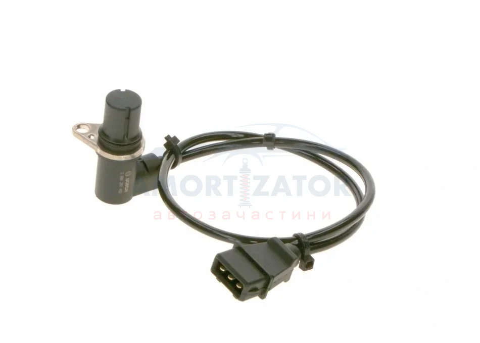 Датчик положення колінчастого вала SEAT ALHAMBRA, CORDOBA, CORDOBA VARIO, IBIZA II, TOLEDO I VW CORRADO, GOLF III, GOLF IV, PASSAT B3/B4, POLO, POLO III CLASSIC, SHARAN 1.6/2.0 02.90-03.10 BOSCH 0986280482 (фото 1)