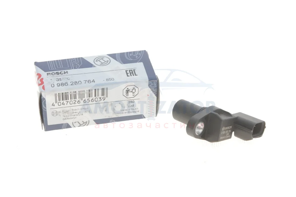 ДАТЧИК КУЛАЧКОВОГО ВАЛУ BOSCH 0986280764 (фото 1)