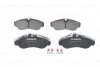 Комплект гальмівних колодок передн, CITROEN JUMPER I FIAT DUCATO PEUGEOT BOXER 1.9D-2.8D 02.94-09.09 BOSCH 0986424031 (фото 2)