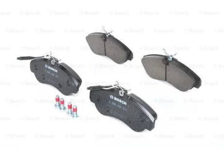 Комплект гальмівних колодок передн, CITROEN JUMPER I FIAT DUCATO PEUGEOT BOXER 1.9D-2.8D 02.94-09.09 BOSCH 0986424031