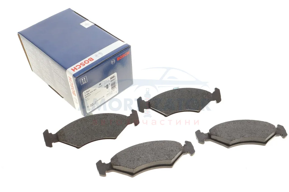 ГАЛЬМІВНІ КОЛОДКИ, ДИСКОВІ BOSCH 0 986 424 462 (фото 1)