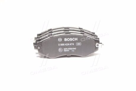 ГАЛЬМІВНІ КОЛОДКИ, ДИСКОВІ 0 986 424 474 BOSCH 0986424474