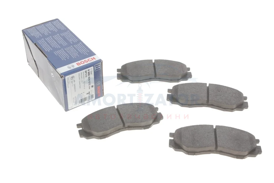 ГАЛЬМІВНІ КОЛОДКИ, ДИСКОВІ 0 986 424 572 BOSCH 0986424572 (фото 1)