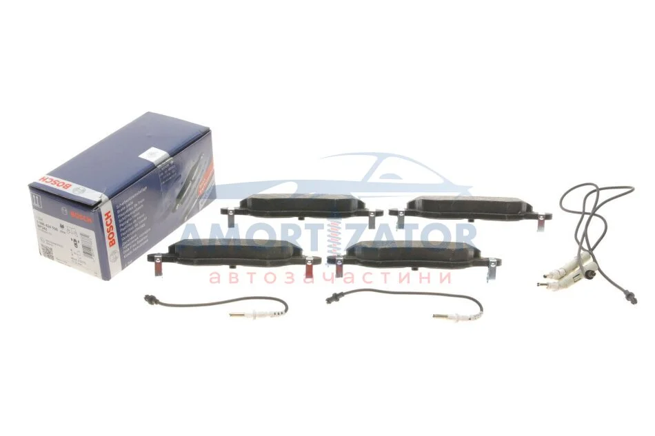 ГАЛЬМІВНІ КОЛОДКИ, ДИСКОВІ 0 986 424 598 BOSCH 0986424598 (фото 1)