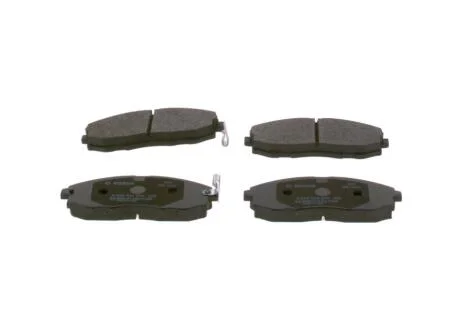 Комплект гальмівних колодок передн, HYUNDAI H-1, H-1 / STAREX, H100, PORTER 2.4/2.5D/2.6D 06.97- BOSCH 0986424670