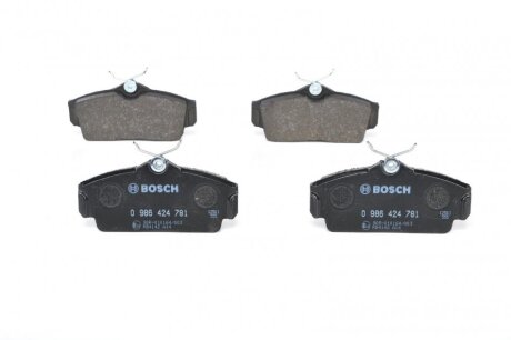 ГАЛЬМІВНІ КОЛОДКИ, ДИСКОВІ BOSCH 0986424781
