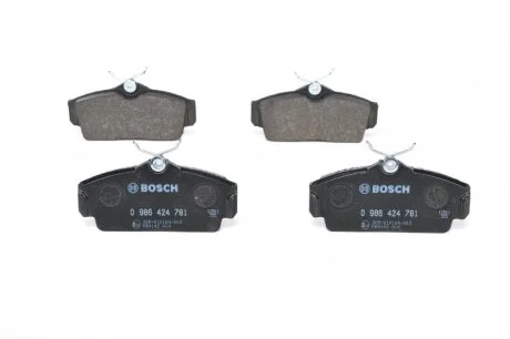 ГАЛЬМІВНІ КОЛОДКИ, ДИСКОВІ BOSCH 0986424781