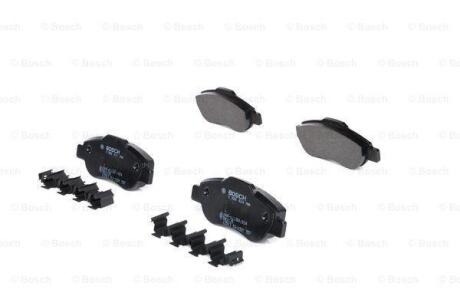 Гальмівні колодки дискові пер. FIAT PANDA 1.2/1.3D 03- BOSCH 0986424786